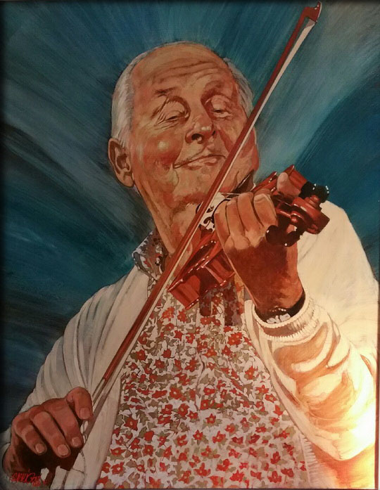 Portrait peit de Stéphane GRAPPELLI