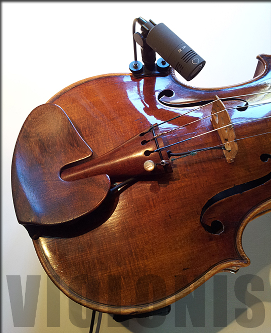 Micro violon Schoeps MK22 sur Laberthe-Humbert