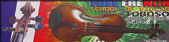 Free french schhol of violin in Toboso Negros Phillippines