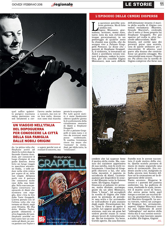 Article presse ALATRI hommage Grappelli 2018