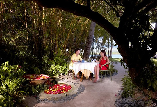 Badian Resort  repas privé