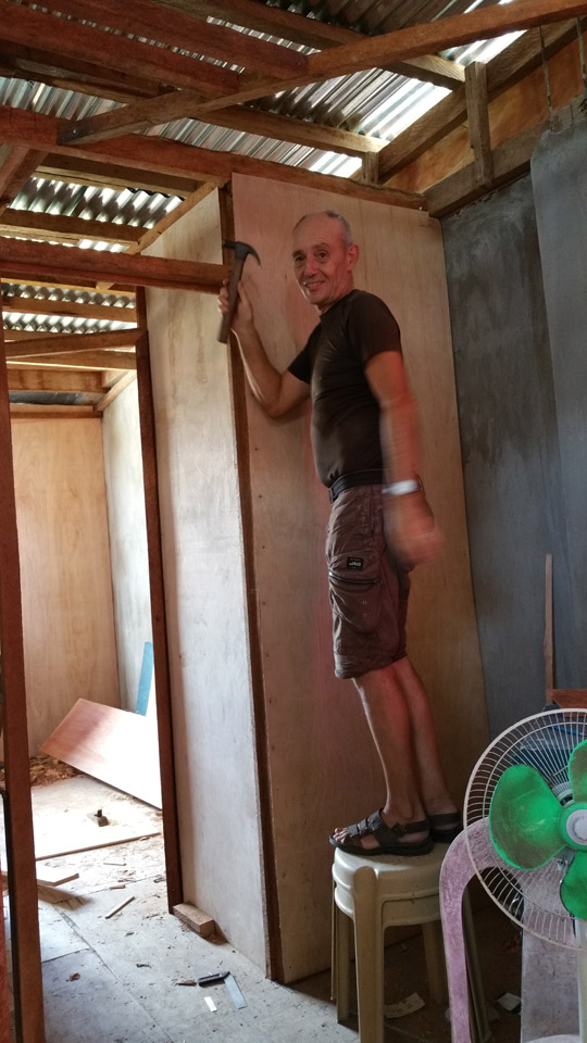 pose cloison 1er étage