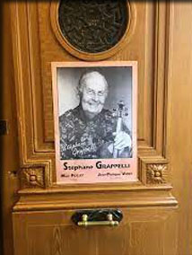 Stéphane Grappelli cérémonie de pose d'une plaque sur son immeuble