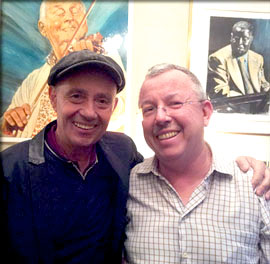 Jacques Gay avec le compagnon de Stéphane Grappelli joseph Oldenhove