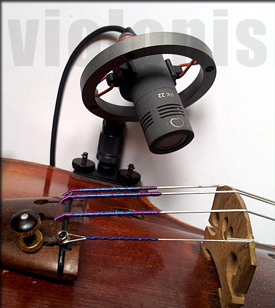 Micro pour violon SCHOEPS MK 22 sur GOBETTI de 1714