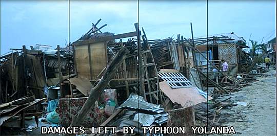 dégats à Palompon  après Yolanda