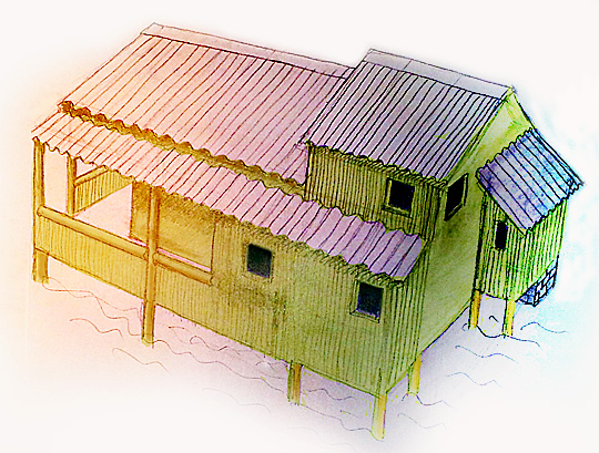 maison modèle crée par violonis pour Palompon