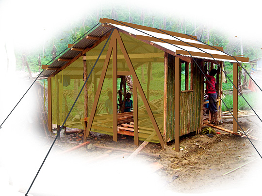 Maison philippine légère modèle résistant aux vents