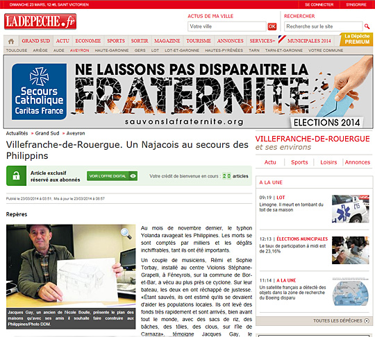 ladepeche 23 mars 2014 -2