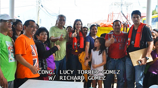 Le maire de palomopon remercie les donateurs