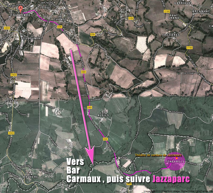 PLAN ACCES Centre VIOLONIS Stéphane GRAPPELLI - FESTIVAL JAZZAPARC