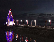 Tour eiffel écaliree poue noel 2019 à TOBOSO