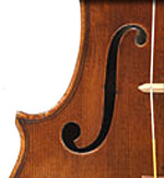 ouie d'un violon de santo serafin